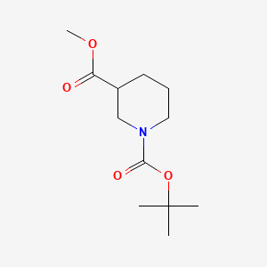 Chemical structure of Methyl N-Boc-piperidine-3-carboxylate