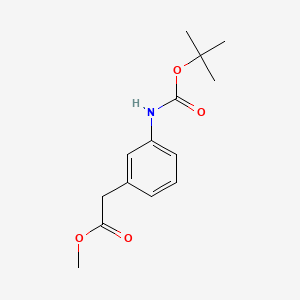 Chemical structure of Methyl N-Boc-3-aminophenylacetate