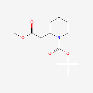 Chemical structure of Methyl N-Boc-2-piperidineacetate