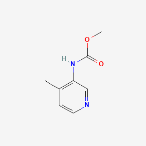 Chemical structure of methyl N-(4-methylpyridin-3-yl)carbamate