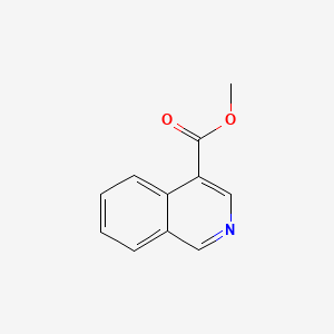 Chemical structure of methyl isoquinoline-4-carboxylate