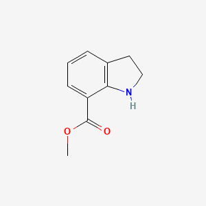 Chemical structure of Methyl indoline-7-carboxylate