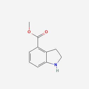 Chemical structure of Methyl indoline-4-carboxylate