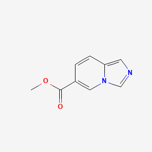 Chemical structure of Methyl imidazo[1,5-a]pyridine-6-carboxylate
