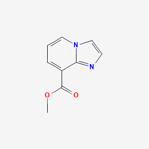 Chemical structure of Methyl imidazo[1,2-a]pyridine-8-carboxylate
