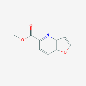 Chemical structure of Methyl furo[3,2-b]pyridine-5-carboxylate
