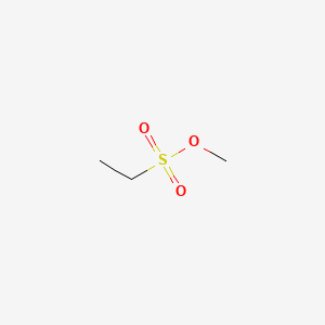 Chemical structure of Methyl Ethanesulfonate