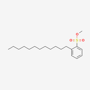 Chemical structure of Methyl dodecylbenzene sulfonate
