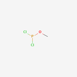 Chemical structure of Phosphorodichloridous acid, methyl ester