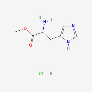 Chemical structure of methyl D-histidinate hydrochloride