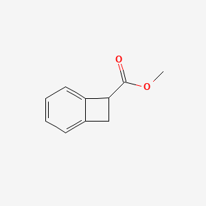 Chemical structure of Methyl bicyclo[4.2.0]octa-1,3,5-triene-7-carboxylate