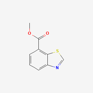 Chemical structure of Methyl benzo[d]thiazole-7-carboxylate