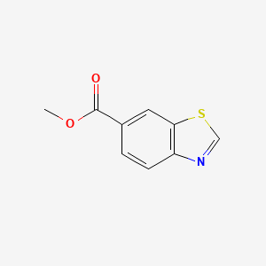 Chemical structure of Methyl benzo[d]thiazole-6-carboxylate