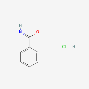 Chemical structure of Methyl Benzimidate Hydrochloride