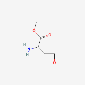 Chemical structure of Methyl amino(3-oxetanyl)acetate