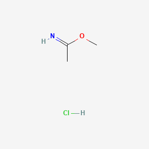 Chemical structure of Methyl acetimidate hydrochloride