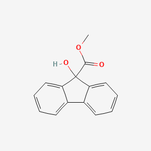 Chemical structure of Methyl 9-Hydroxy-9H-Fluorene-9-Carboxylate