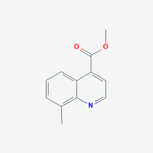 Chemical structure of Methyl 8-methylquinoline-4-carboxylate