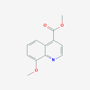 Chemical structure of Methyl 8-methoxyquinoline-4-carboxylate