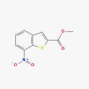 Chemical structure of Methyl 7-nitrobenzo[b]thiophene-2-carboxylate