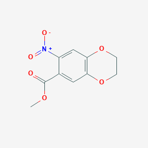 Chemical structure of Methyl 7-Nitro-1,4-benzodioxane-6-carboxylate