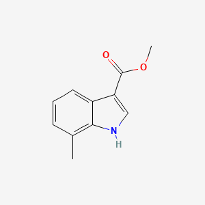 Chemical structure of Methyl 7-methyl-1H-indole-3-carboxylate