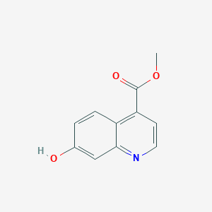 Chemical structure of Methyl 7-hydroxyquinoline-4-carboxylate
