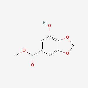 Chemical structure of Methyl 7-hydroxybenzo[d][1,3]dioxole-5-carboxylate