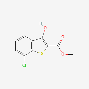Chemical structure of Methyl 7-chloro-3-hydroxybenzo[b]thiophene-2-carboxylate