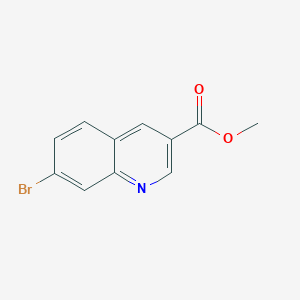 Chemical structure of Methyl 7-bromoquinoline-3-carboxylate
