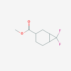 Chemical structure of Methyl 7,7-difluoronorcarane-3-carboxylate