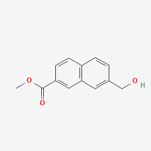 Chemical structure of Methyl 7-(hydroxymethyl)-2-naphthoate