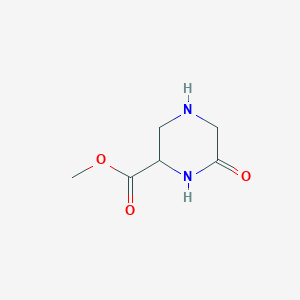 Chemical structure of Methyl 6-oxopiperazine-2-carboxylate