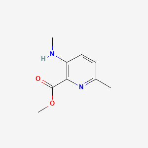 Chemical structure of Methyl 6-methyl-3-(methylamino)picolinate