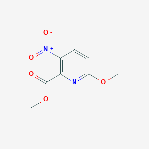 Chemical structure of Methyl 6-methoxy-3-nitropicolinate