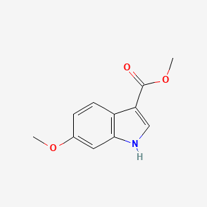 Chemical structure of Methyl 6-methoxy-1H-indole-3-carboxylate
