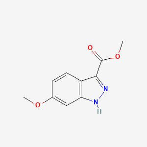 Chemical structure of Methyl 6-methoxy-1H-indazole-3-carboxylate