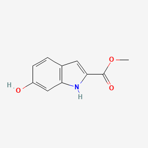 Chemical structure of METHYL 6-HYDROXY-1H-INDOLE-2-CARBOXYLATE