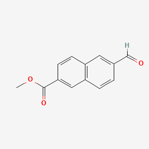 Chemical structure of Methyl 6-formylnaphthalene-2-carboxylate