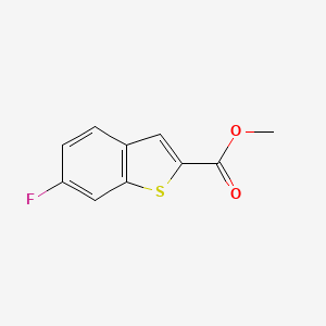 Chemical structure of Methyl 6-fluorobenzo[b]thiophene-2-carboxylate