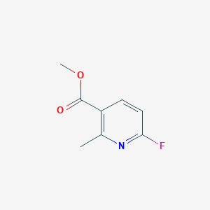 Chemical structure of Methyl 6-fluoro-2-methylnicotinate