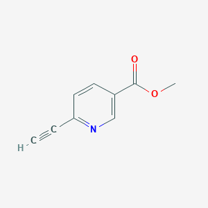 Chemical structure of Methyl 6-ethynylnicotinate