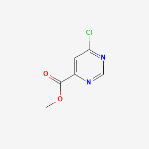 Chemical structure of Methyl 6-Chloropyrimidine-4-carboxylate