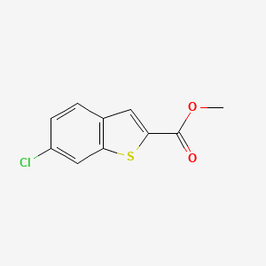 Chemical structure of Methyl 6-chlorobenzo[b]thiophene-2-carboxylate