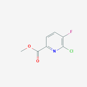 Chemical structure of Methyl 6-chloro-5-fluoropicolinate
