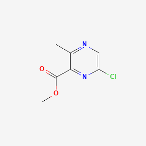 Chemical structure of Methyl 6-chloro-3-methylpyrazine-2-carboxylate