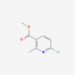 Chemical structure of Methyl 6-chloro-2-methylnicotinate