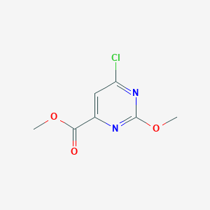 Chemical structure of Methyl 6-chloro-2-methoxypyrimidine-4-carboxylate