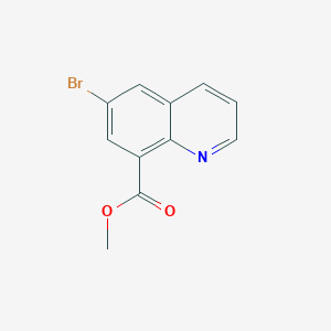 Chemical structure of Methyl 6-bromoquinoline-8-carboxylate