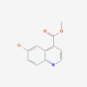 Chemical structure of Methyl 6-bromoquinoline-4-carboxylate
